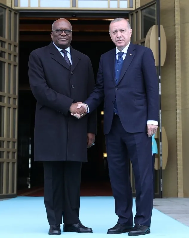 Başkan Erdoğan Burkina Faso Devlet Başkanı Kabore'yi karşıladı