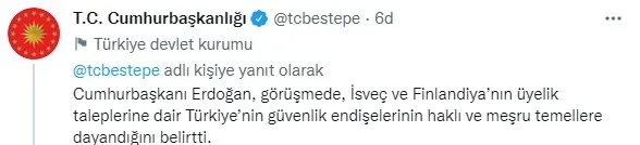 Başkan Erdoğan, NATO Genel Sekreteri Stoltenberg ile görüştü! İsveç ve Finlandiya...