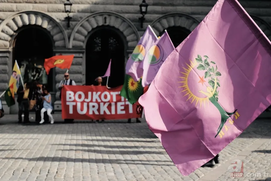 İsveç'te manzara aynı: Terör örgütü yandaşları başkentte gösteri düzenledi 1