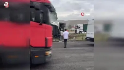 Freni boşalan TIR dehşet saçtı