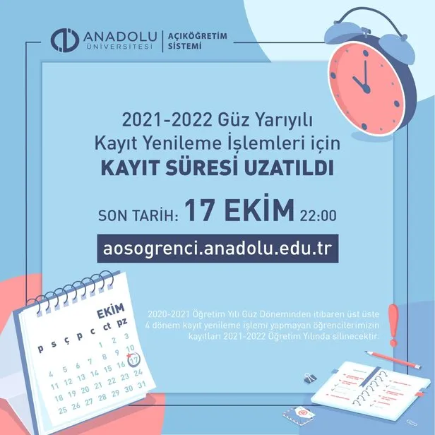 acikogretim universite kayitlari ne zaman bitiyor 2021 2022 aof kayit yenileme son gun ne zaman vize sinavi acikogretim universite kayitlari ne zaman bitiyor 2021 2022 aof kayit yenileme son gun ne zaman vize sinavi