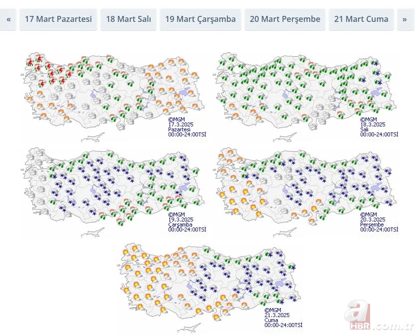 MGM’den 26 il için sarı alarm! Önce 70 km hızla fırtına ve sağanak sonra yoğun kar geliyor: Edirne, Ankara... 8