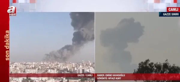 Gazze 19. güne yine katliamla uyandı! A Haber savaşın sıcak bölgelerinden canlı takipte