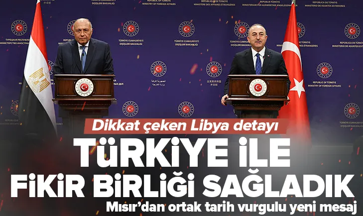 Mısır’dan Türkiye’ye ortak tarih vurgulu mesaj