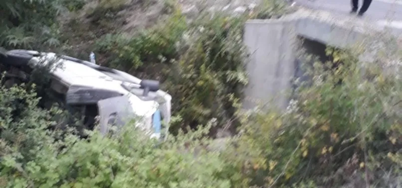 Kahramanmaraş Andırın'da yolcu minibüsü şarampole yuvarlandı!