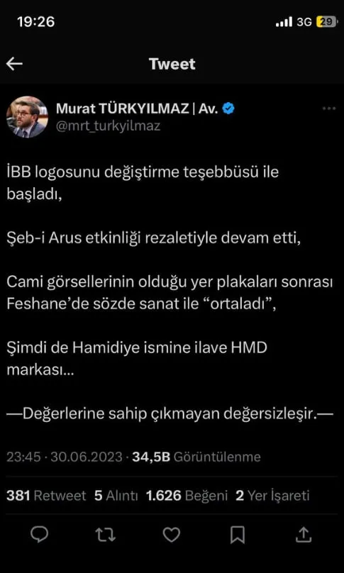 İhanet farklı başrol aynı! İmamoğlu’nun Osmanlı düşmanlığı dinmek bilmiyor! İşte HMD markasının perde arkası...