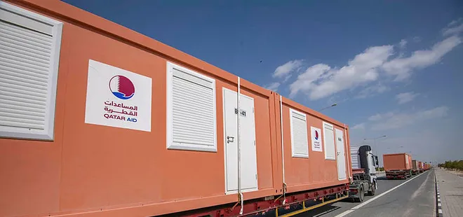 Konteyner evler Katar’dan yola çıktı