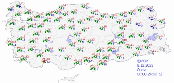 1701982133409.png Sağanak yağış tüm yurdu etkisi altına alıyor! Meteoroloji il il uyardı: Sel ve su baskınlarına dikkat! 5 günlük hava durumu raporu... - 7