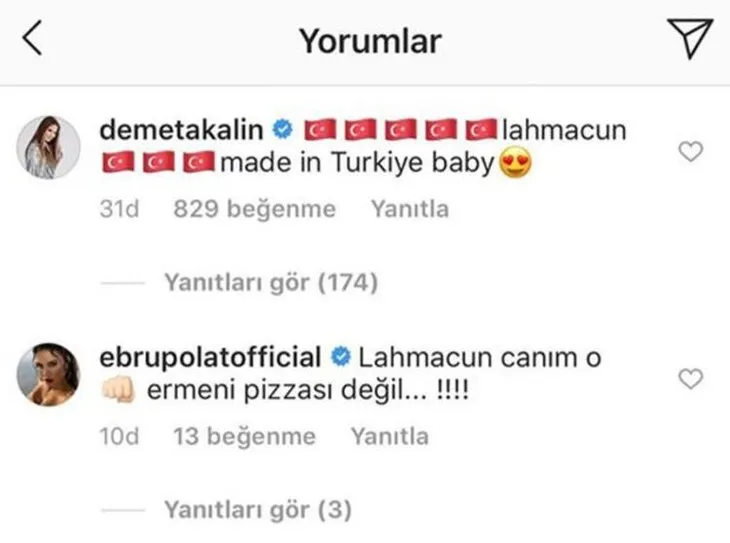 Kim Kardashian lahmacun için Ermeni pizzası dedi ortalık karıştı! Demet Akalın ve Ebru Polat…