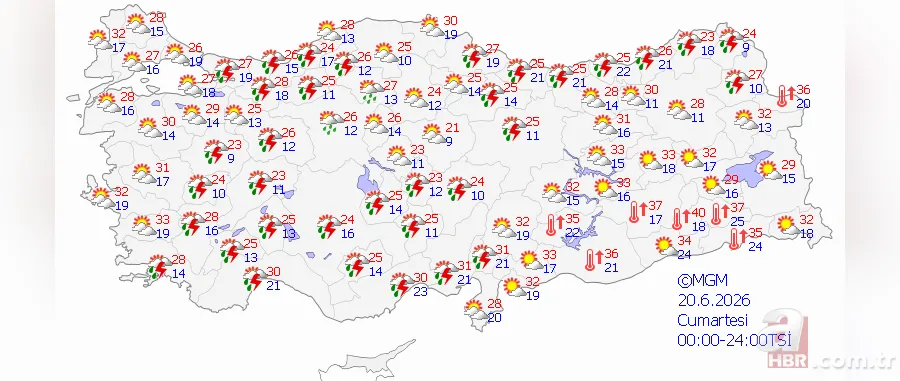 15 il için alarm! Meteoroloji'den sel ve hortum uyarısı: Saat verildi 10