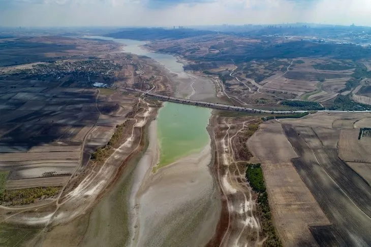 Burası İstanbul'un can damarı! Sazlıdere Barajı’nda korkutan görüntü