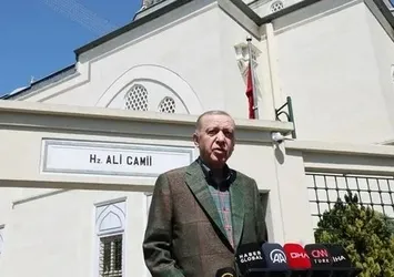 Başkan Erdoğan cuma namazını Hz. Ali Camisi'nde kıldı