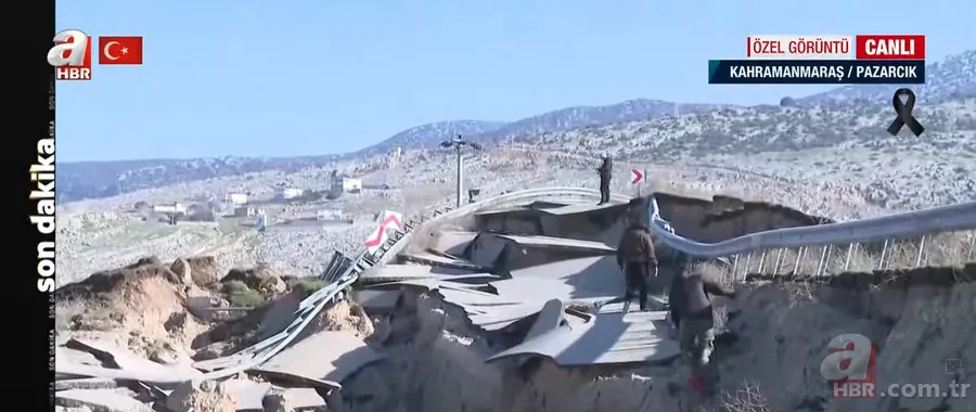 Deprem DEV çukurlara neden oldu! İşte ürküten YIKIM... Yol bu hale geldi 19