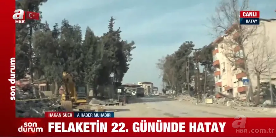 İşte sokak sokak Hatay Defne... Kamyonların biri gidiyor biri geliyor 1