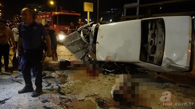 İki otomobil kafa kafaya çarpıştı! Ortalık savaş alanına döndü 7