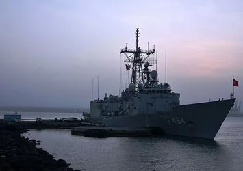TCG Gökçeada Fırkateyni Katar'a ulaştı