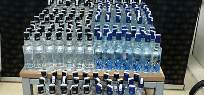 Bitlis'te 703 şişe sahte içki ele geçirildi