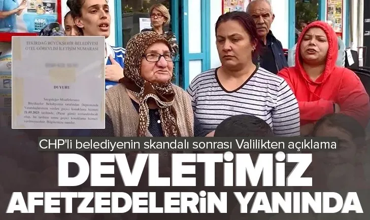 CHP’li Tekirdağ Belediyesi’nden skandal!