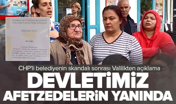 CHP’li Tekirdağ Belediyesinden skandal!