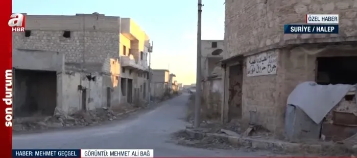 A Haber Tel Rıfat ve Halep İdlib'de! İşte Esad rejiminin çekildiği sokaklar - 1