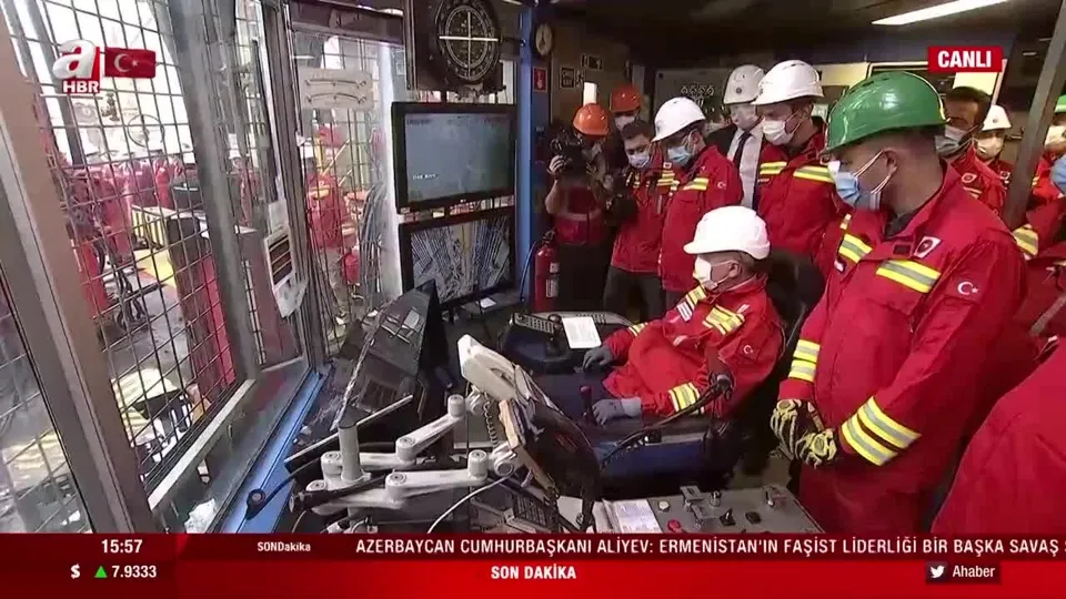 Başkan Erdoğan Fatih sondaj gemisinde personele seslendi