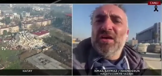 İsmail Saymaz afet bölgesinde provokasyon peşinde! Vatandaştan gereken yanıtı alınca hızla yayından çıktı