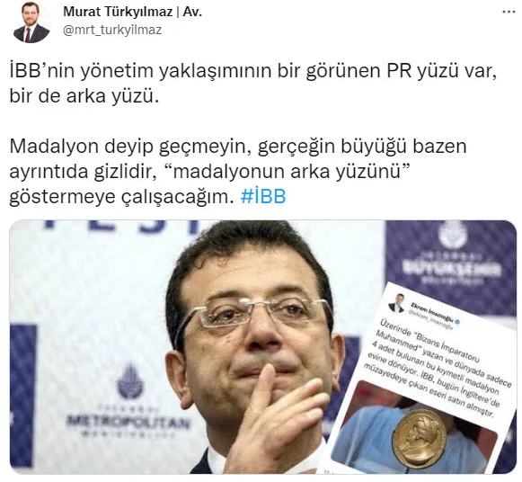 1667301688715.jpg CHP'li İBB'nin "Bizans İmparatoru Muhammed" yazan madalyon yalanı çöktü! AK Partili Türkyılmaz her şeyi açıkladı - 1