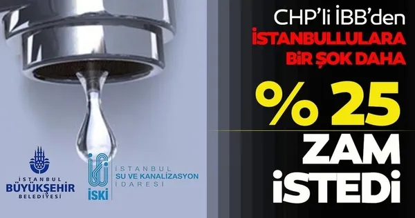 İBB’nin suya 3.kez zam yapma talebi AK Parti grubu tarafından reddedildi!