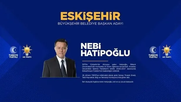 İdris Nebi Hatipoğlu kimdir, kaç yaşında, nereli? AK Parti Eskişehir Büyükşehir Belediyesi başkan adayı kim oldu? 31 Mart 2024 MHP, CHP ve İYİ Parti adayları…