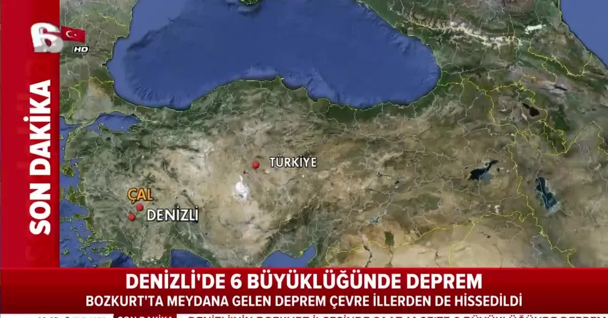 Denizli'de korkutan deprem | Video