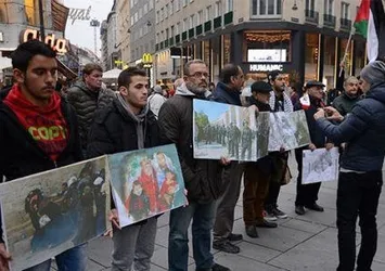 Avusturya'da "İsrail'in Gazze ablukası"na protesto