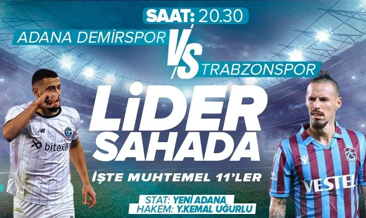 Adana Demirspor - Trabzonspor CANLI SKOR