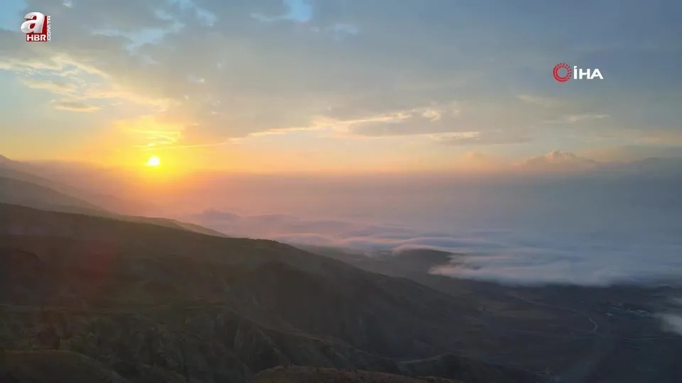 Erzincan’da doğanın muhteşem gösterisi