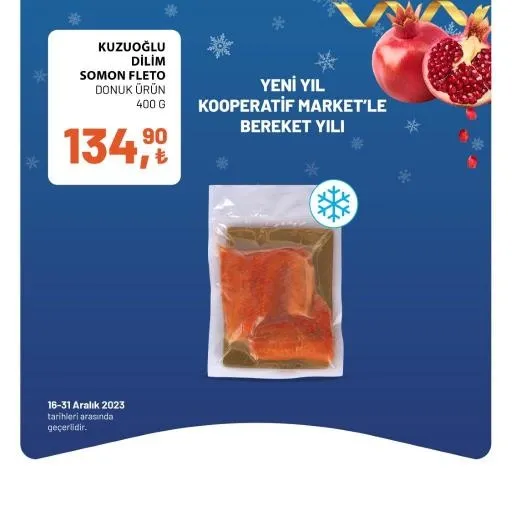 Tarım Kredi Market yılbaşı indirimi bitiyor! Bütün Piliç 60,90 TL, Yumuşatıcı 49,90 TL, Sıvı El Sabunu 18,90 TL, 40'lı Tuvalet Kağıdı 174,90 TL… - 9