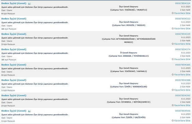 KPSS puan şartı aranmıyor! Türkiye geneli ilkokul mezunu 31 bin personel alımı başları! Başvuru şartları ve ekranı…