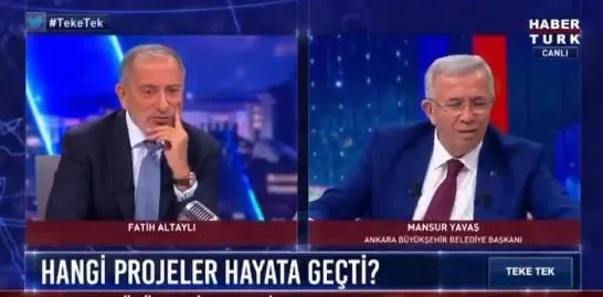 Ankara Büyükşehir Belediyesi Başkanı Mansur Yavaş projeleri sorulunca dumura uğradı: Neyse şimdi bulamadım - 1