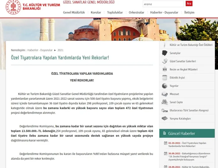 Kültür ve Turizm Bakanlığı: Özel tiyatrolara 13 milyon 500 bin lira destek sağlanacak - 4