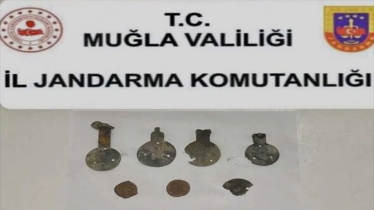 Muğla'da tarihi eser kaçakçılığı operasyonunda 2 kişi yakalandı