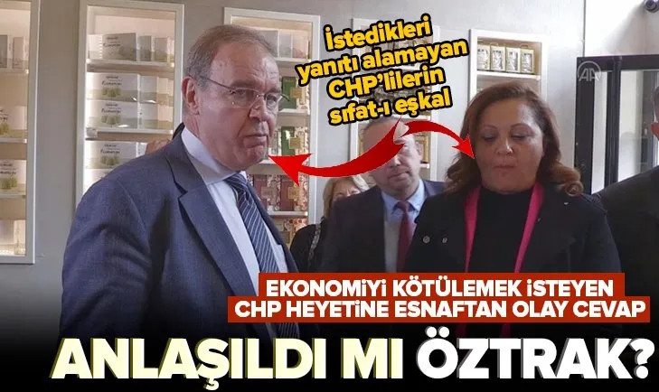 CHP’li Faik Öztrak’ın ’battık bittik’ turu hüsranla bitti! Esnaf istediği cevabı vermeyince yüzü düştü