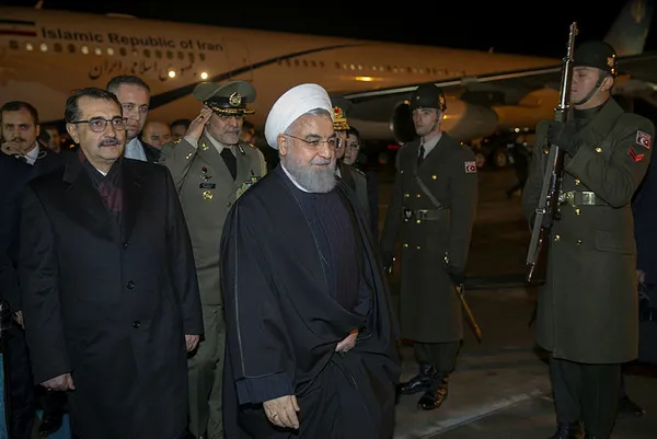 Başkan Erdoğan Ruhani'yi resmi törenle karşıladı - 4