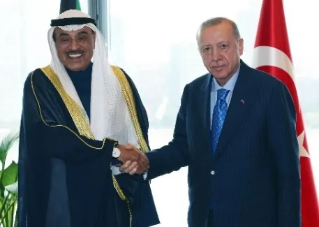 BAŞKAN ERDOĞAN KUVEYT VELİAHT PRENSİ’Nİ KABUL ETTİ