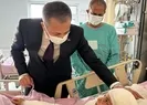 Köpeklerin saldırısına uğrayan Tunahana ziyaret