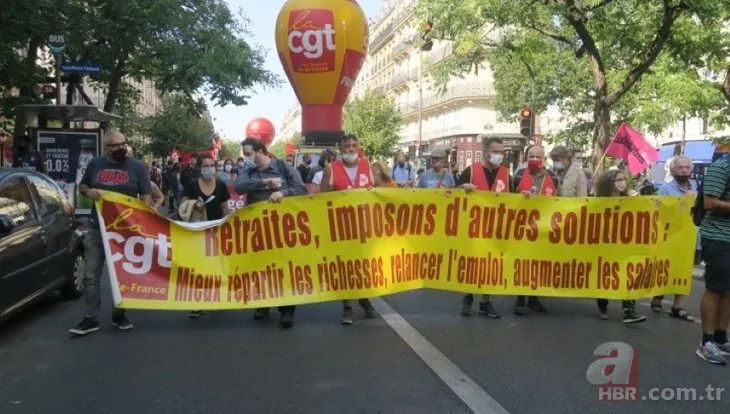 Emekli maaşlarındaki kesinti Fransızları sokaklara döktü
