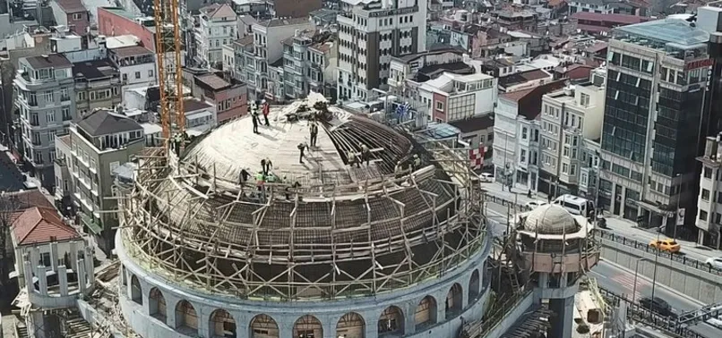 Taksim Camii'nin kaba inşaat bitiyor