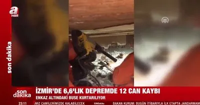 Son dakika: İzmir'deki depremde enkaz altında kalan Buse'nin kurtarılma çalışmaları