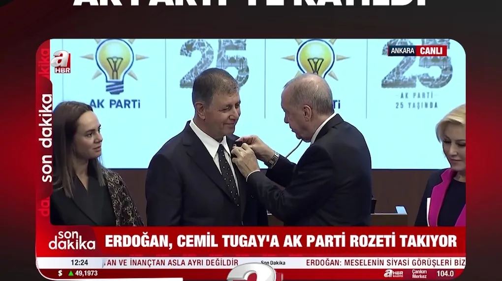 CEMİL TUGAY AK PARTİ'YE KATILDI