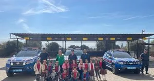 Miniklere jandarma teşkilatı tanıtıldı