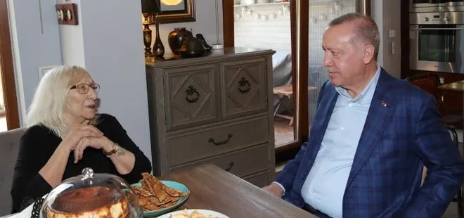 Başkan Erdoğan yazar Alev Alatlı’yı ziyaret etti