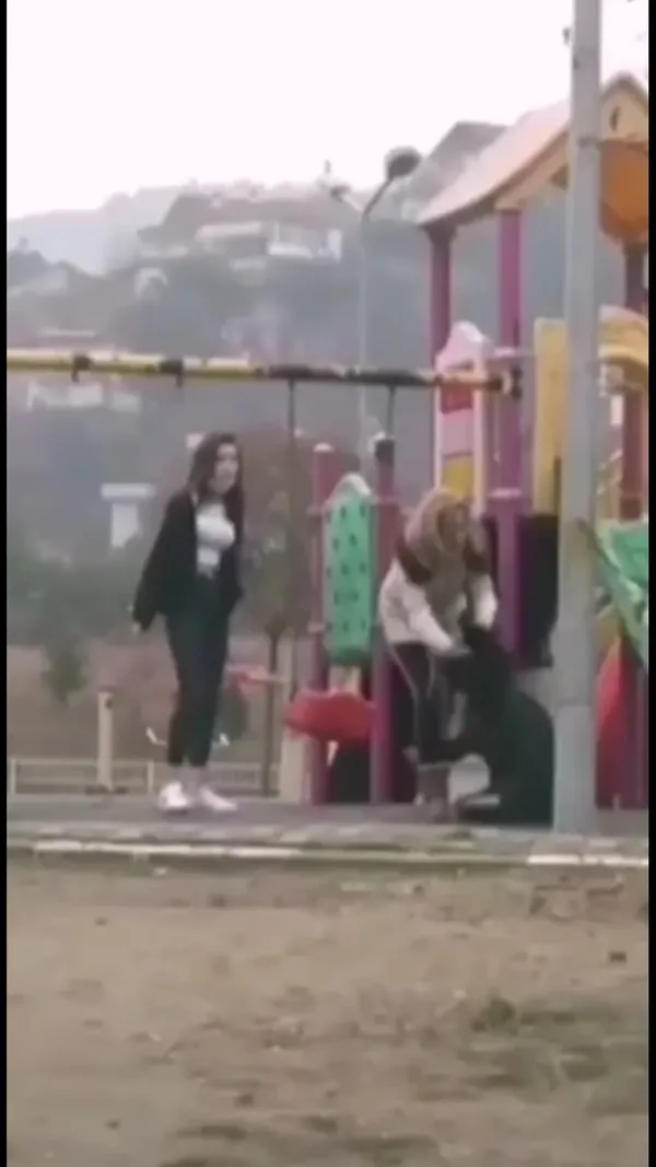 1609413461420.jpg Genç kızı saçlarından tutup tekme tokat dövdü! Arkadaşları gülerek izledi - 2