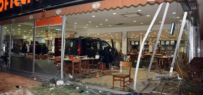 Bursa’da cinayet zanlısı gasp ettiği araçla restorana daldı: 11 yaralı